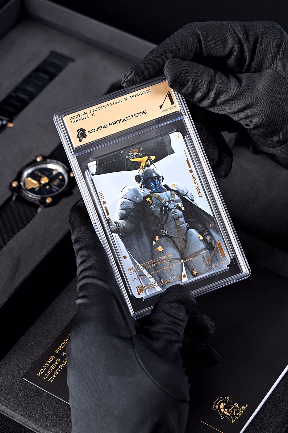Ludens x by kojima productions anicorn watch ludens cuff bracelet ludens character metal print limited edition releasde info, photo 15