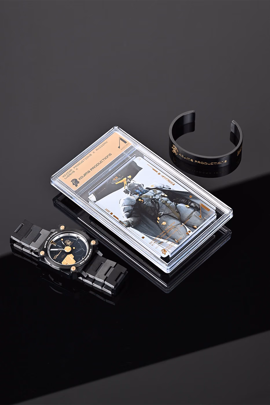 Ludens x by kojima productions anicorn watch ludens cuff bracelet ludens character metal print limited edition releasde info, photo 13
