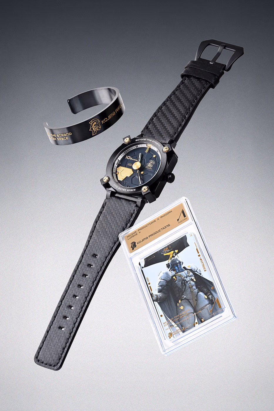 Ludens x by kojima productions anicorn watch ludens cuff bracelet ludens character metal print limited edition releasde info, photo 12