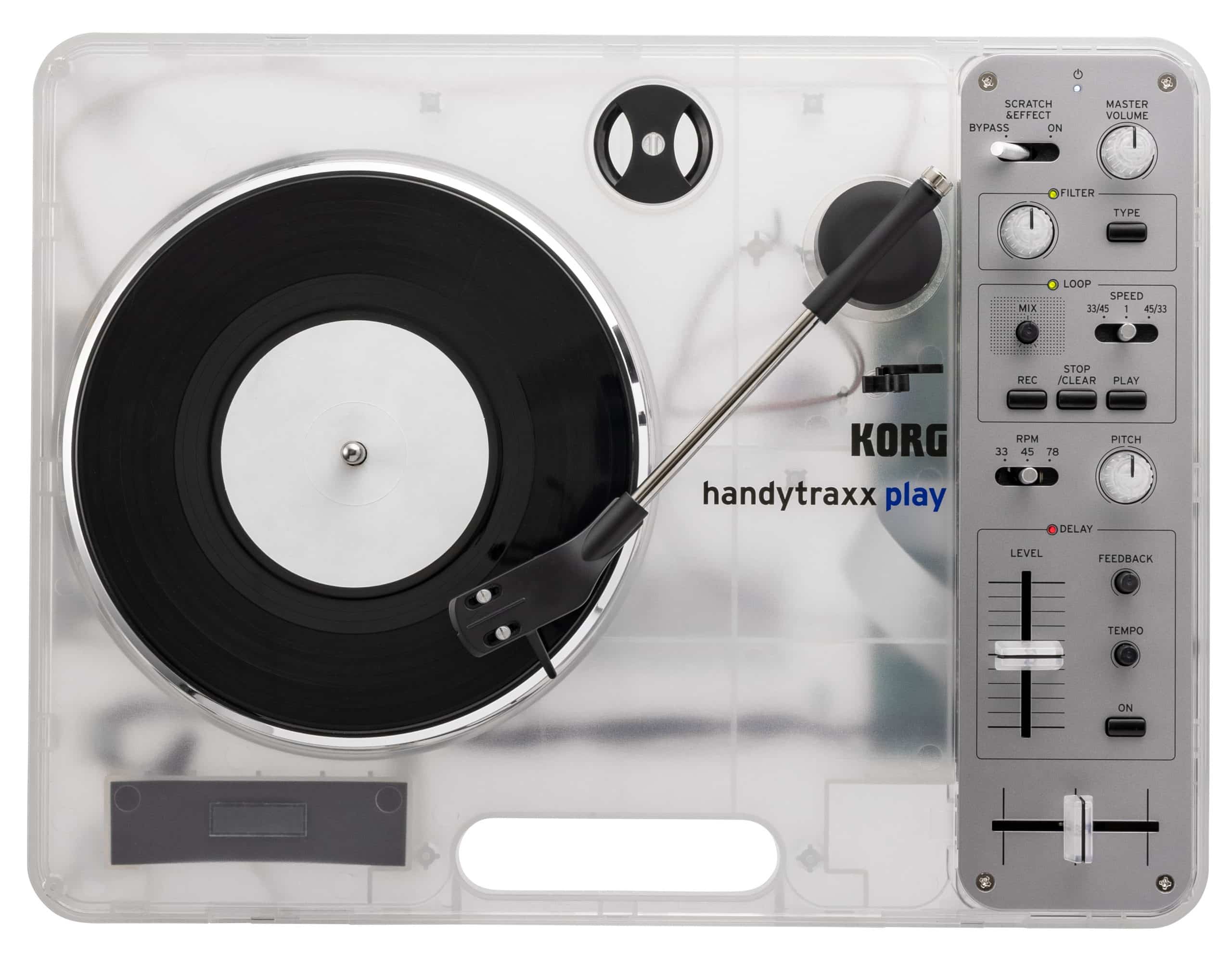 atmos et KORG réinventent l’écoute nomade avec une platine vinyle transparente