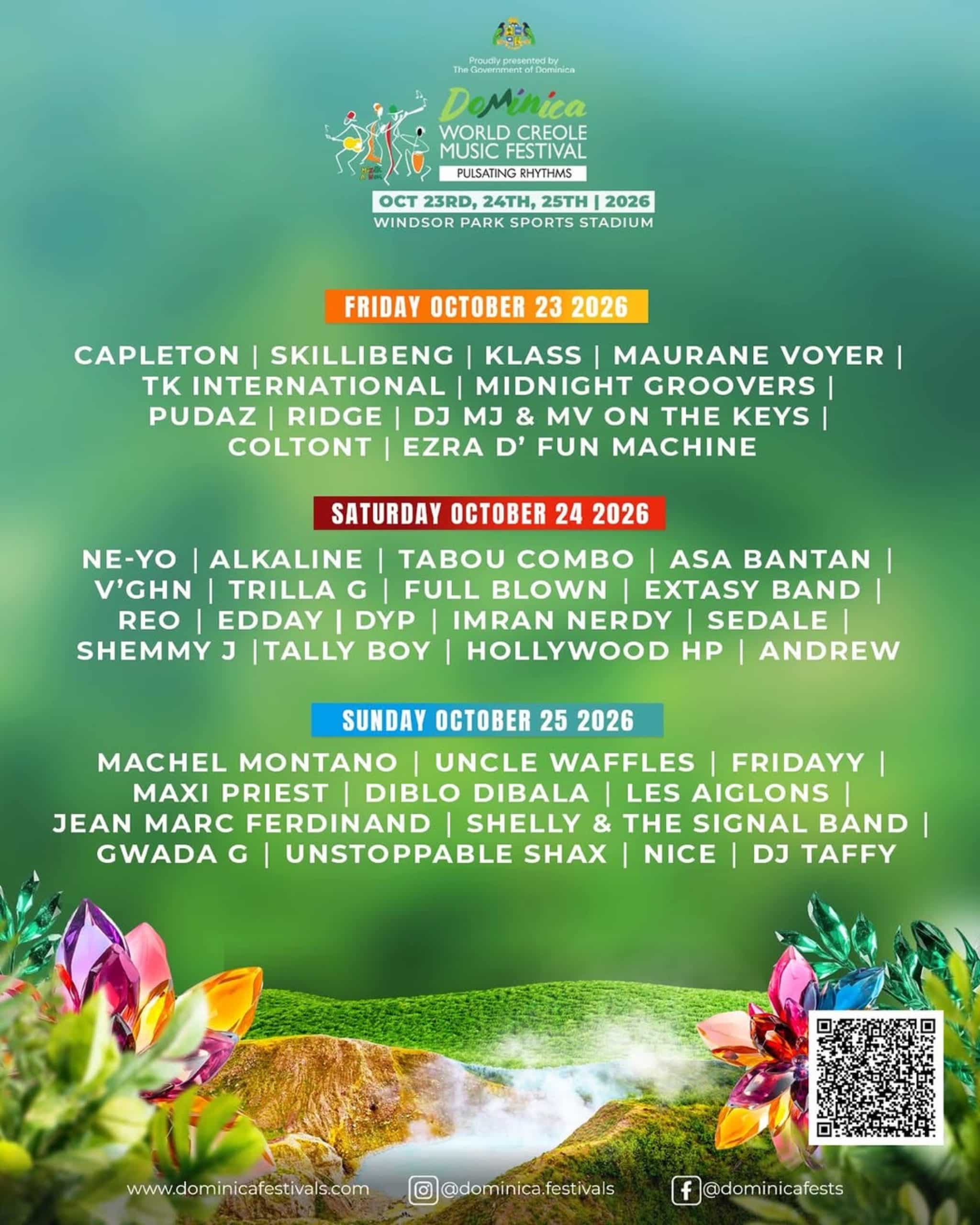 Le World Creole Music Festival 2026 dévoile une programmation XXL en Dominique