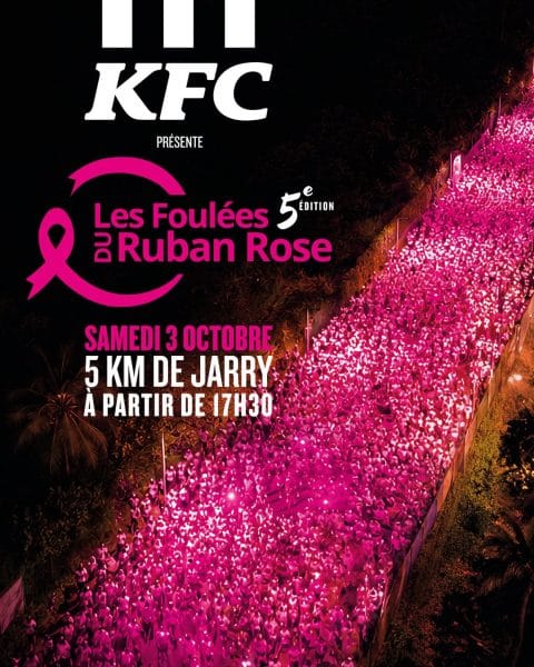 KFC ANTILLES S’ENGAGE POUR OCTOBRE ROSE AVEC LA 5E ÉDITION DES FOULÉES DU RUBAN ROSE, photo 1