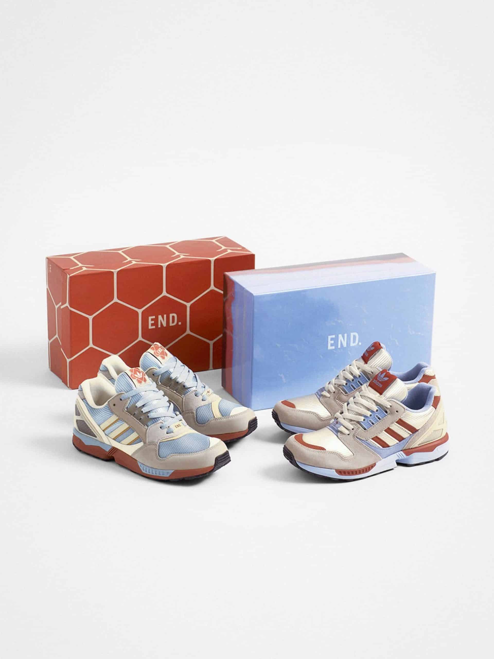 END. x adidas ZX8000 « Reversed Kiln » : la collaboration culte de 2020 revient avec ses couleurs inversées