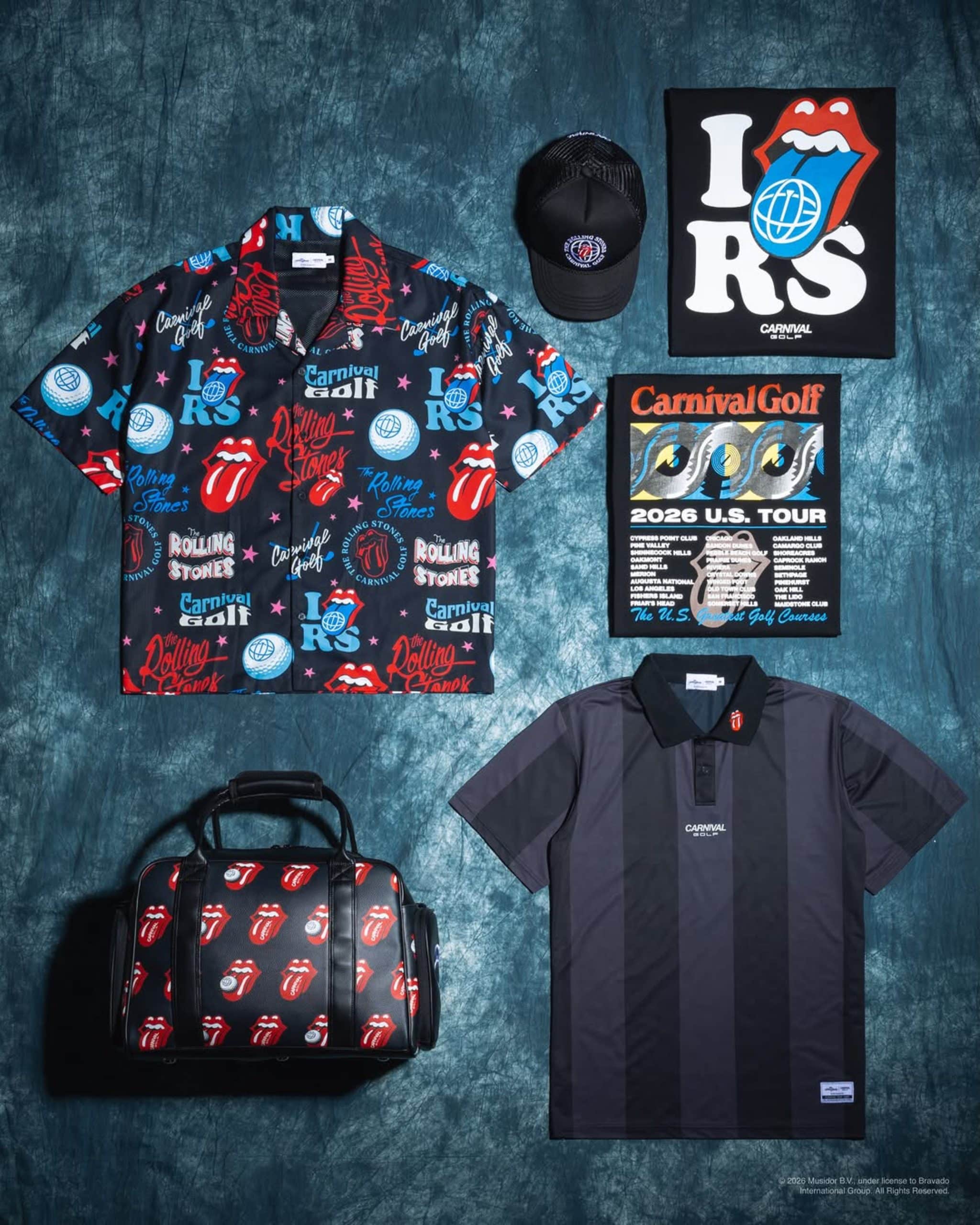 CARNIVAL GOLF x THE ROLLING STONES : LE ROCK’N’ROLL S’INVITE SUR LES GREENS