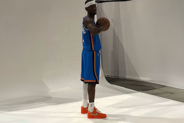 SHAI GILGEOUS-ALEXANDER DÉVOILE UNE MYSTÉRIEUSE VIRGIL ABLOH ARCHIVE x NIKE AIR FORCE 1 LOW ORANGE, photo 2