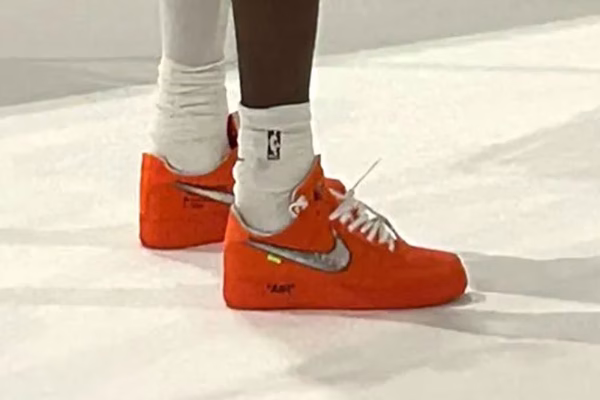 SHAI GILGEOUS-ALEXANDER DÉVOILE UNE MYSTÉRIEUSE VIRGIL ABLOH ARCHIVE x NIKE AIR FORCE 1 LOW ORANGE, photo 1