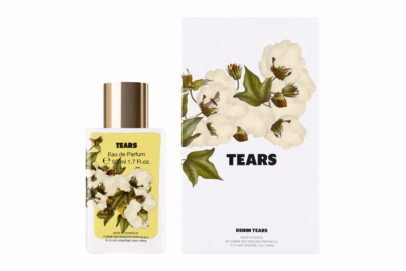 Denim Tears x COMME des GARÇONS Parfums : « Tears », un parfum inspiré par l’odeur du coton