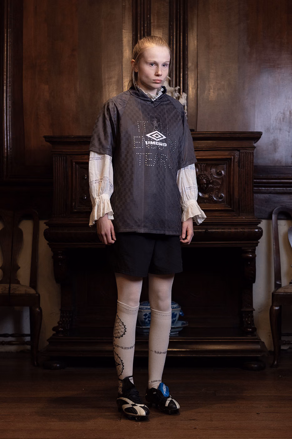 Slam jam umbro cottagecore football fw26 capsule release info 007