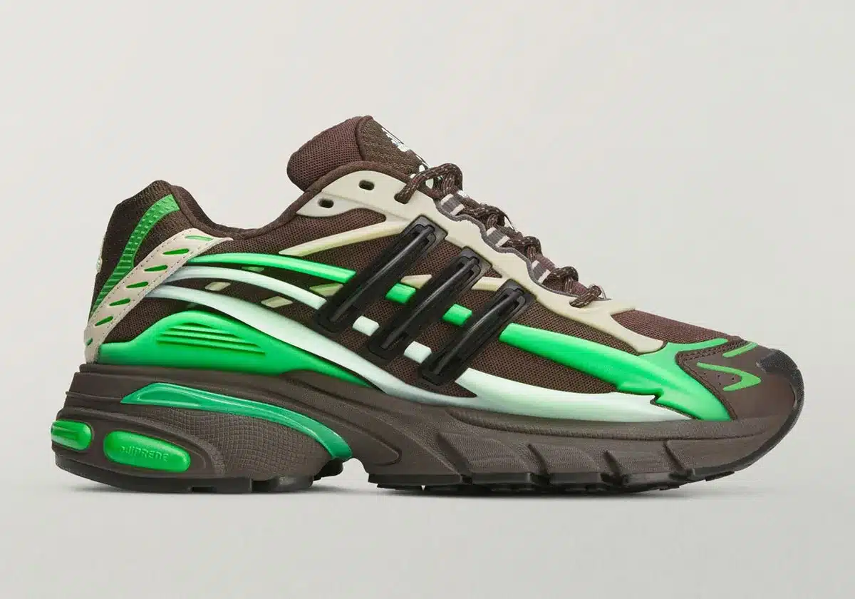 Pharrell Williams x adidas Jellyfish « Dark Brown / Frozen Green » : la sortie repoussée à décembre 2026