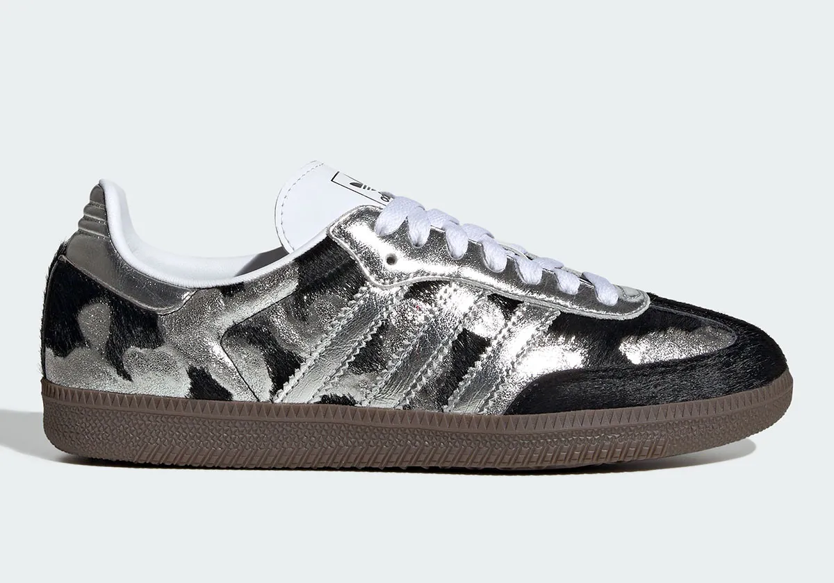 adidas Samba « Metallic Animal » : imprimé animal et reflets argentés bousculent l’icône