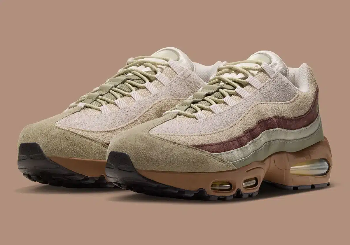 La Nike Air Max 95 « Phantom/Dark Hazel » passe au total look suede pour l’automne 2026