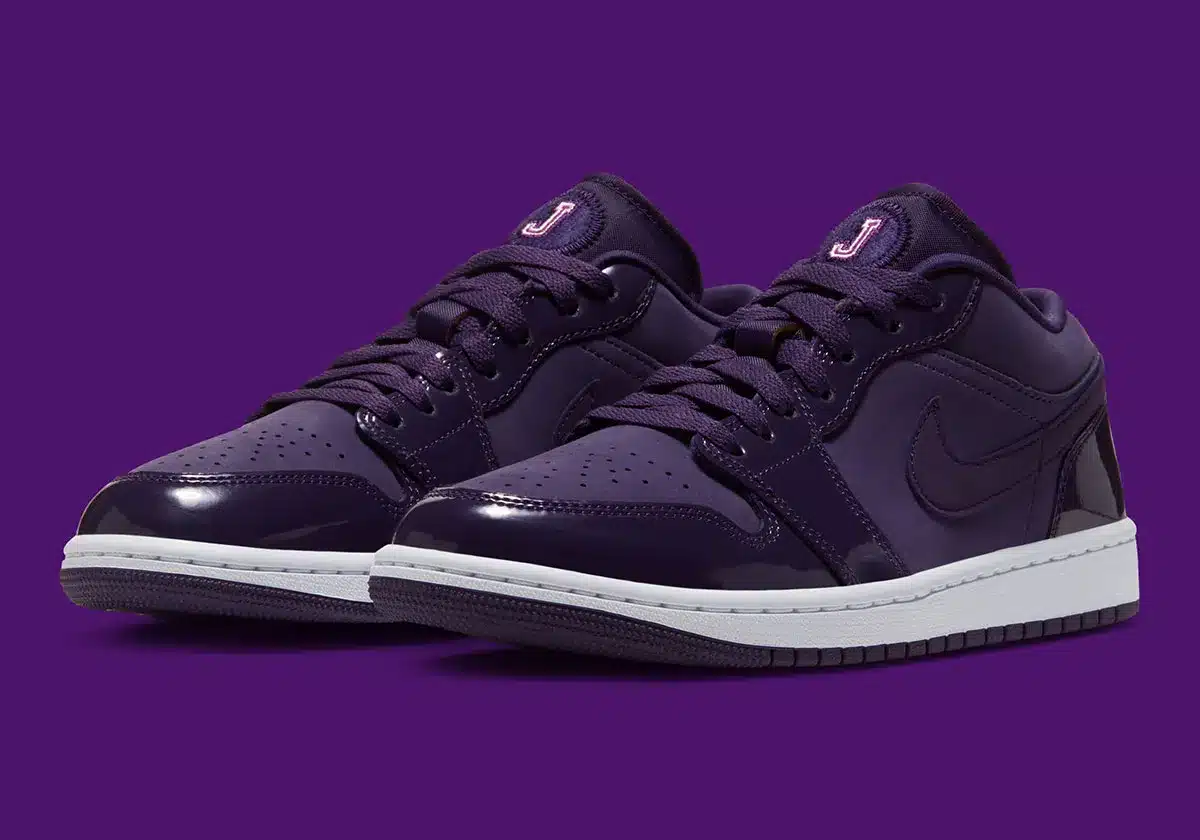 AIR JORDAN 1 LOW SE « GRAND PURPLE » : UN LOOK UNIVERSITAIRE ET DU CUIR VERNI POUR FALL/WINTER 2026