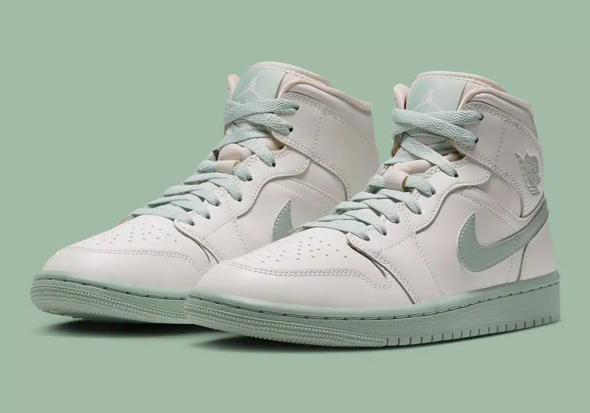 AIR JORDAN 1 MID « PISTACHIO FROST » : JORDAN BRAND MISE SUR LE VERT SAUGE POUR L’HIVER 2026