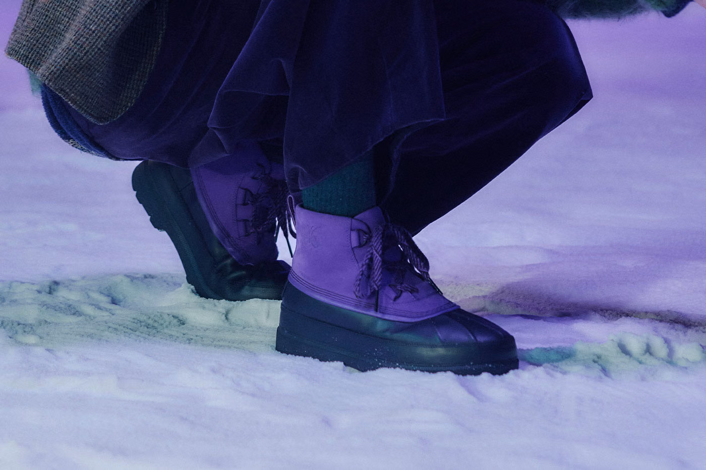 SOREL x NEEDLES : l’Ambler se pare de violet entre outdoor et mode japonaise