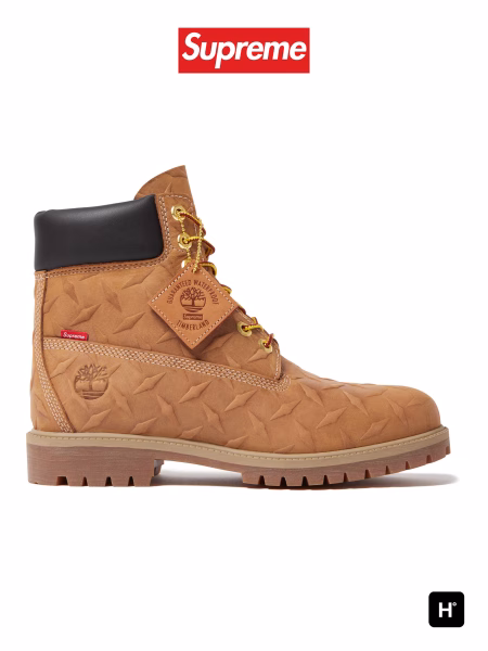 Supreme x Timberland : l’iconique 6-Inch Boot adopte une texture « Diamond Plate », photo 2