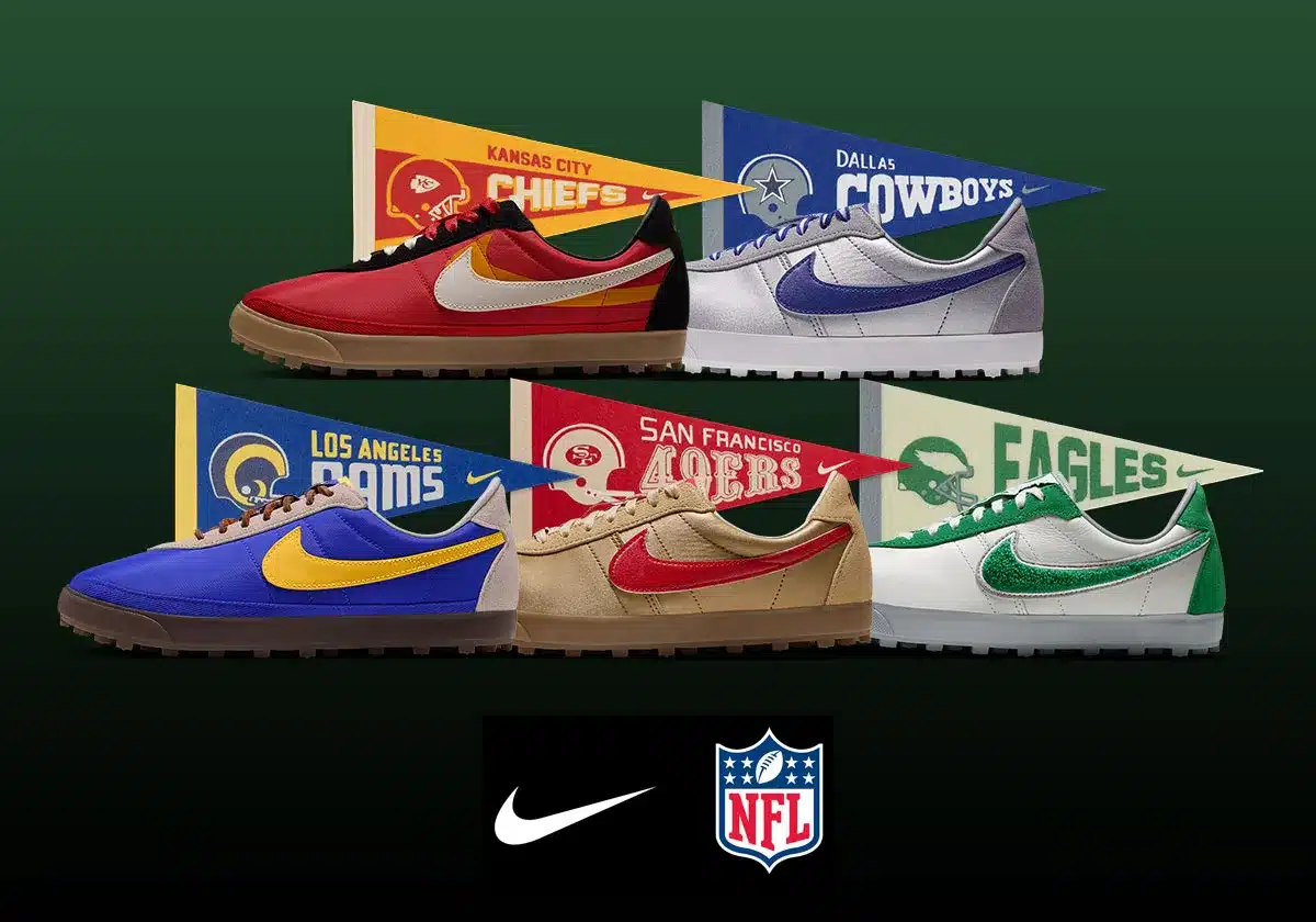 NIKE ASTROGRABBER « NFL » : CINQ ÉQUIPES AMÉRICAINES S’INVITENT SUR LA SILHOUETTE RÉTRO