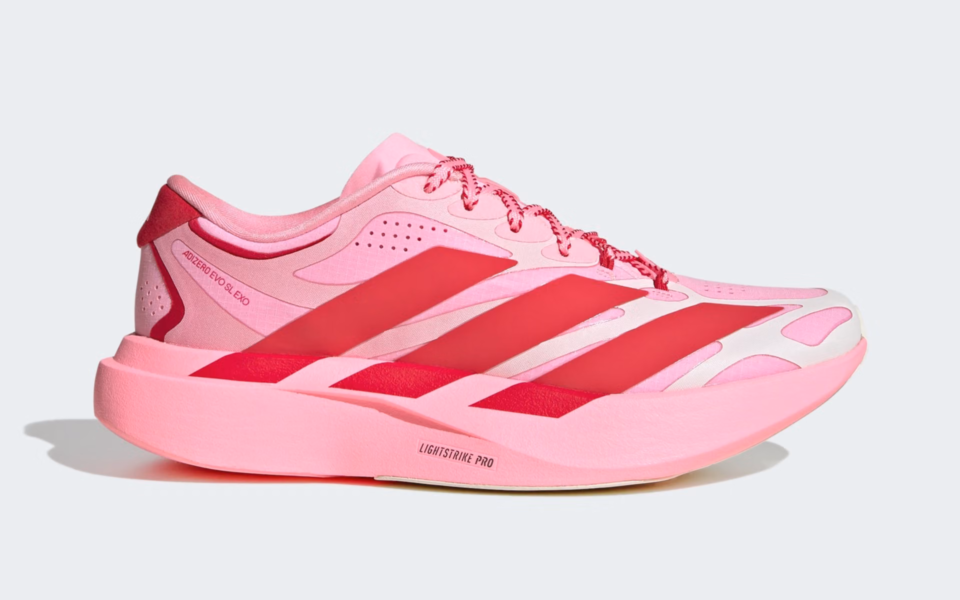 ADIDAS ADIZERO EVO SL EXO « PINK GLOW » : DES CŒURS POUR UNE POSSIBLE ÉDITION SAINT-VALENTIN 2027
